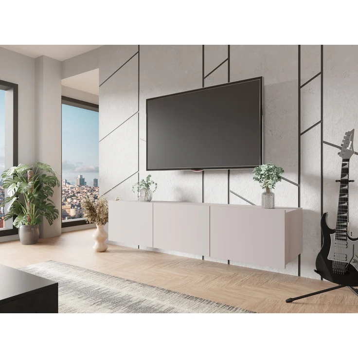 TV-Lowboard Calabrini 150 BR04 (Farbe: Cashmere) – Bild 3