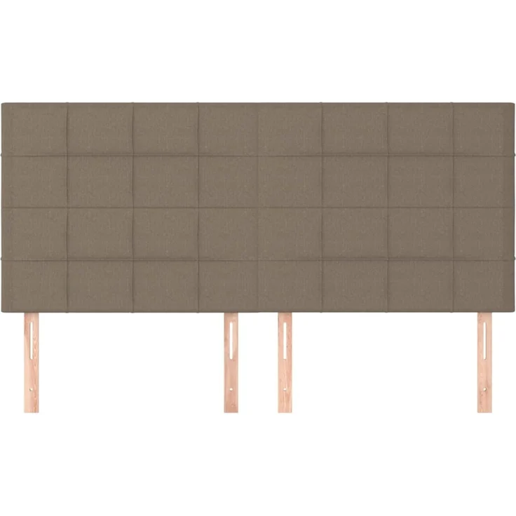 vidaXL Kopfteile 4 Stk. Taupe 90 x 5 x 78/88 cm Stoff 3116350 – Bild 3