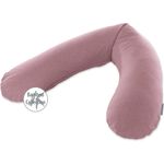 Theraline Stillkissen 190cm inkl. Bezug Melange rosenholz Mikroperlenfüllung