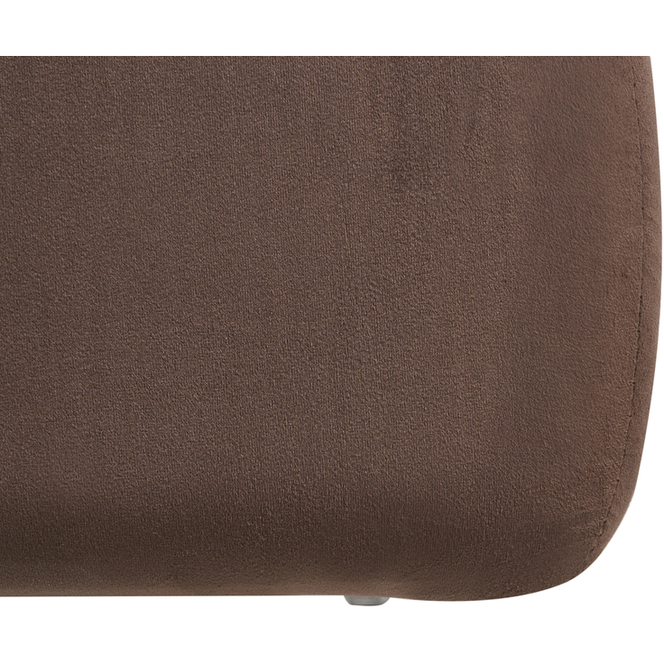 Pouf CALIENTE Samtstoff Dunkelbraun – Bild 6