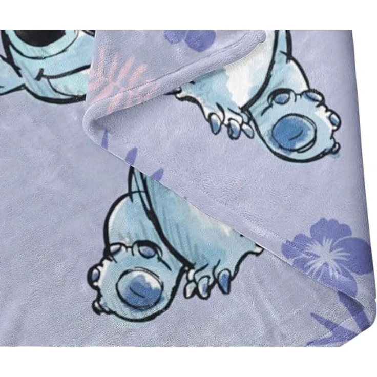 Disney Lilo und Stitch Flauschdecke Kuscheldecke Wohndecke 100x150cm – Bild 4