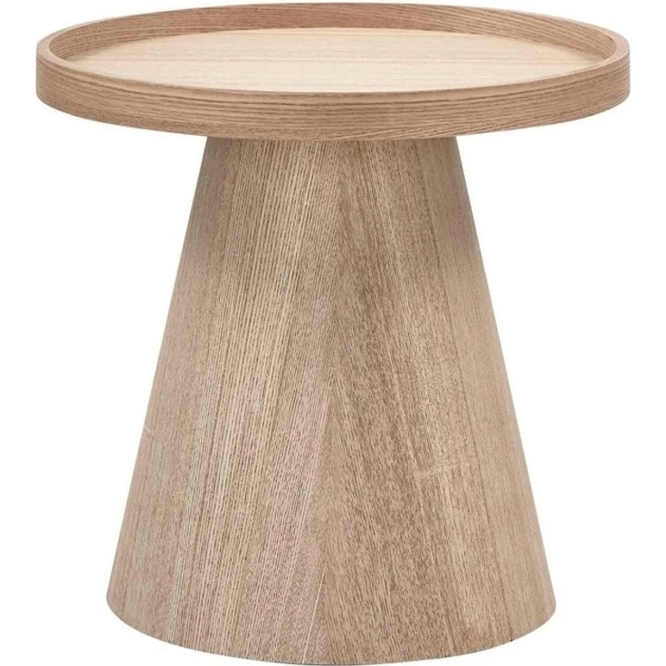 WOOOD Beistelltisch Beistelltisch Maud aus Holz Natur, Ø 39 cm – Bild 3