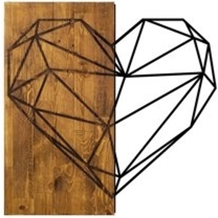 Wallity Wanddekoobjekt 50% WOOD (Thickness: 3 cm) / 50% METAL, 58 x 58 cm L1338 – Bild 6