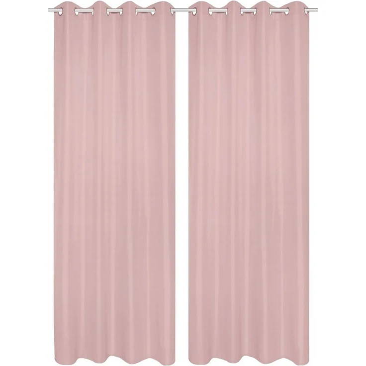 HOME WOHNIDEEN Vorhang 53350 Ösenschal doppelpack ATLANTIK, blickdicht, 235x140 cm (2 St), Ösen, blickdicht, 100% Polyester – Bild 1