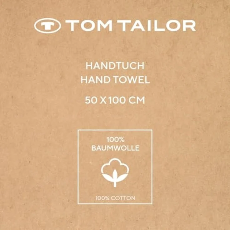 TOM TAILOR HOME Handtuch CLASSIC BATH, Frottier (2-St), 100% Baumwolle, 50x100 cm, in trendigen Farben – Bild 5