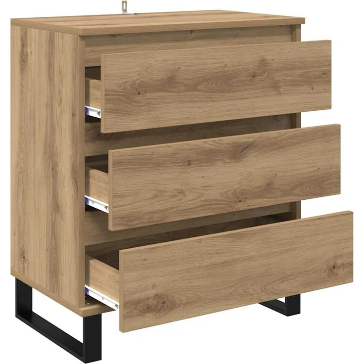 vidaXL Sideboard Artisan-Eiche 60 x 35 x 70 cm Holzwerkstoff 881954 – Bild 4