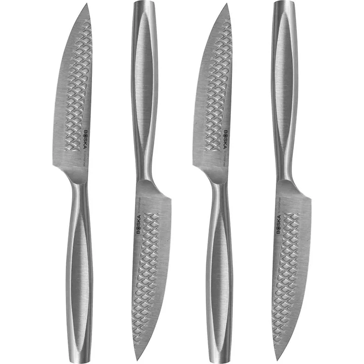 Boska Steakmesser Monaco+ 4er Set, Fleischmesser, Edelstahl, Silber, 307131