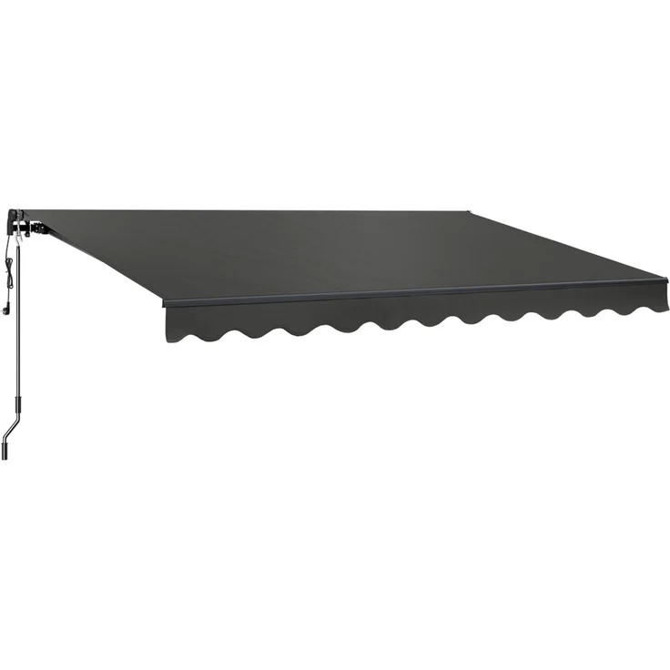 STEELSØN 'Kestria' elektrische Gelenkarmmarkise 400x300 cm mit LEDs, Markise anthrazit, Terrassenmarkise selbst montierbar – Bild 11