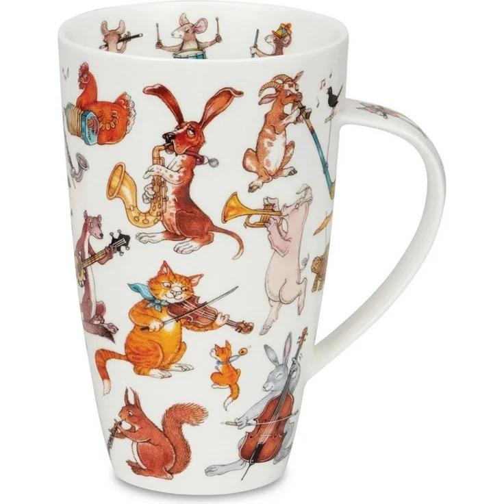 formano Tasse Dunoon, Porzellan, Spülmaschinengeeignet, Mehrfarbig, Tiere, H: 15cm