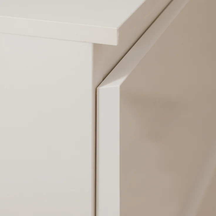 Calicosy 'PRETORIA' Hohe Kommode mit 6 Schubladen L80 x H131cm - Weiß – Bild 6