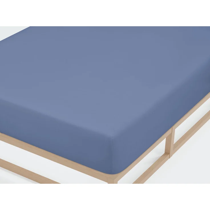 Castell Jersey-Stretch-Spannbetttuch, Ozeanblau, 1x 180x200 cm - 200x200 cm, 180x200 cm – Bild 1