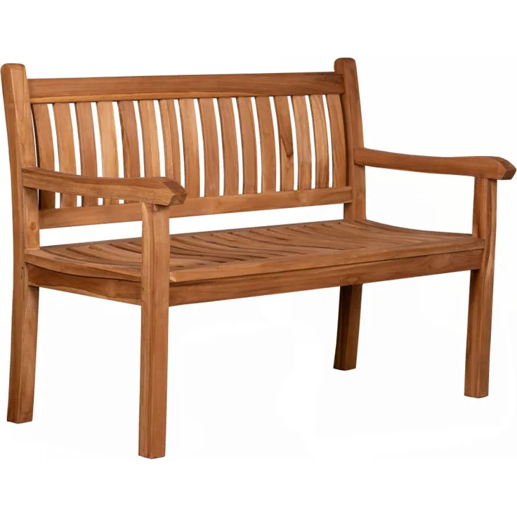 deVries Gartenbank "FLORENCE" aus Teakholz (B-Grade) ergonomische Rückenlehne Sitzbreite 130 cm Größ