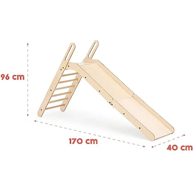 MamaToyz Holz Rutsche SlideMe | Natur | 160x50x100 – Bild 9