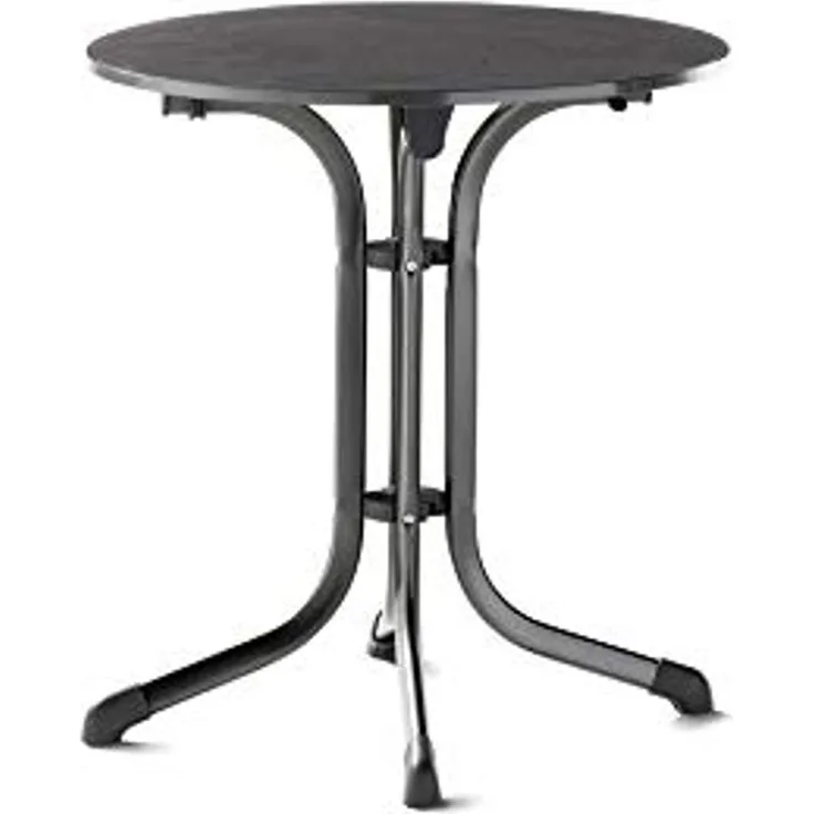 Sieger Boulevard-Klapptisch Boulevard-Klapptisch klappbar, Stahl Eisengrau 68 x 72 x 68 cm