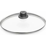 WOLL Sicherheitsglasdeckel Diamond Lite Ø 32 cm, gehärtetes Spezialglas mit Edelstahlrand & Dampfventilgriff, geeignet für alle Herdarten inkl. Induktion, spülmaschinen‑ & backofenfest bis 250 °C