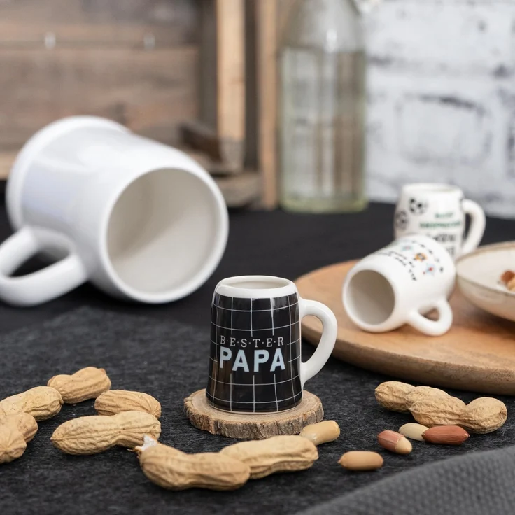 Schnapskrug Schnapsglas Stamper Keramik Sheepworld PAPA 73840 – Bild 3