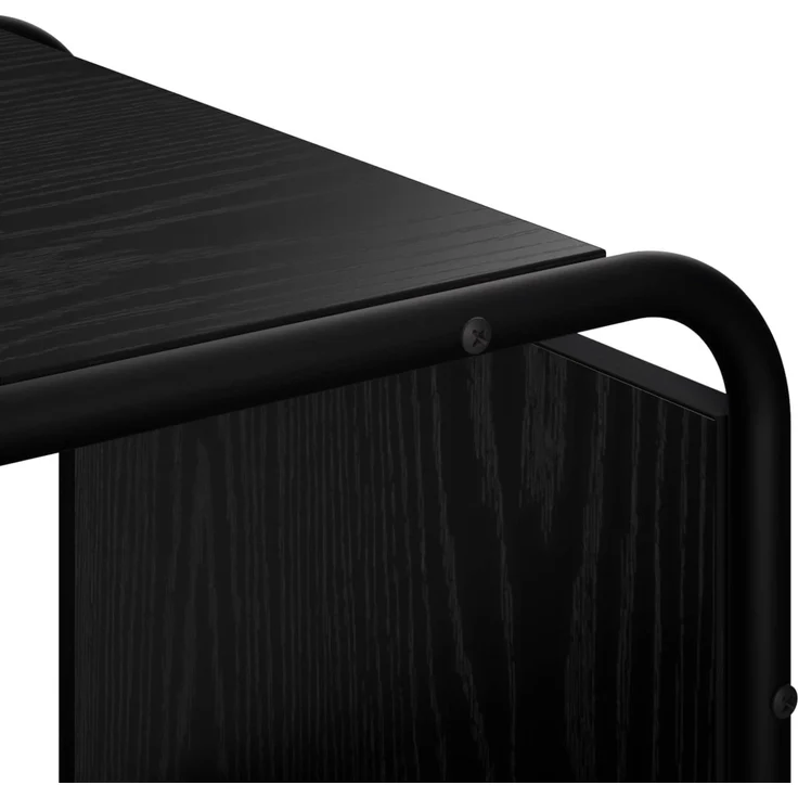 vidaXL Sideboard Schwarz Eichen-Optik 60 x 37,5 x 64,5 cm 8007918 – Bild 6