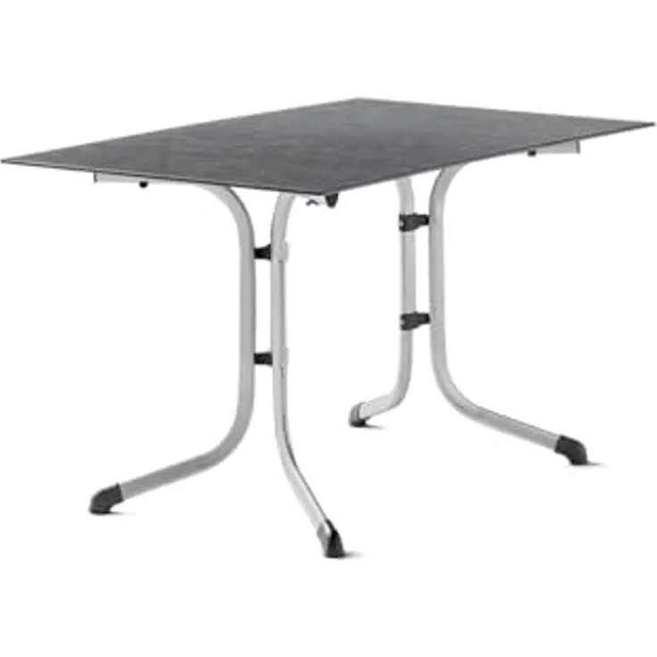Klapptisch >Boulevard< in Schiefer anthrazit, Polytec® - 120x73x80cm (BxHxT)