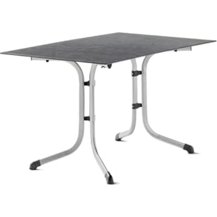 Klapptisch >Boulevard< in Schiefer anthrazit, Polytec® - 120x73x80cm (BxHxT) – Bild 1