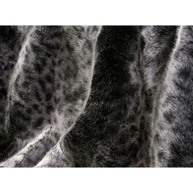 Wohndecke Premium Felldecke (Kunstfell) Wildkatze grau, Wohnen und Accessoires GmbH & Co. KG, PELZOPTIK – Bild 4