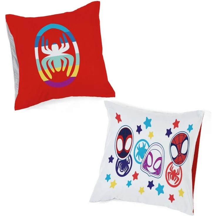 MARVEL Kinderbettwäsche Marvel Spidey Bettbezug-Set 135x200 cm + Kissenbezug 80x80 cm, Washed Cotton, 2 teilig, 100 % Baumwolle, maschinenwaschbar, wendbar – Bild 3