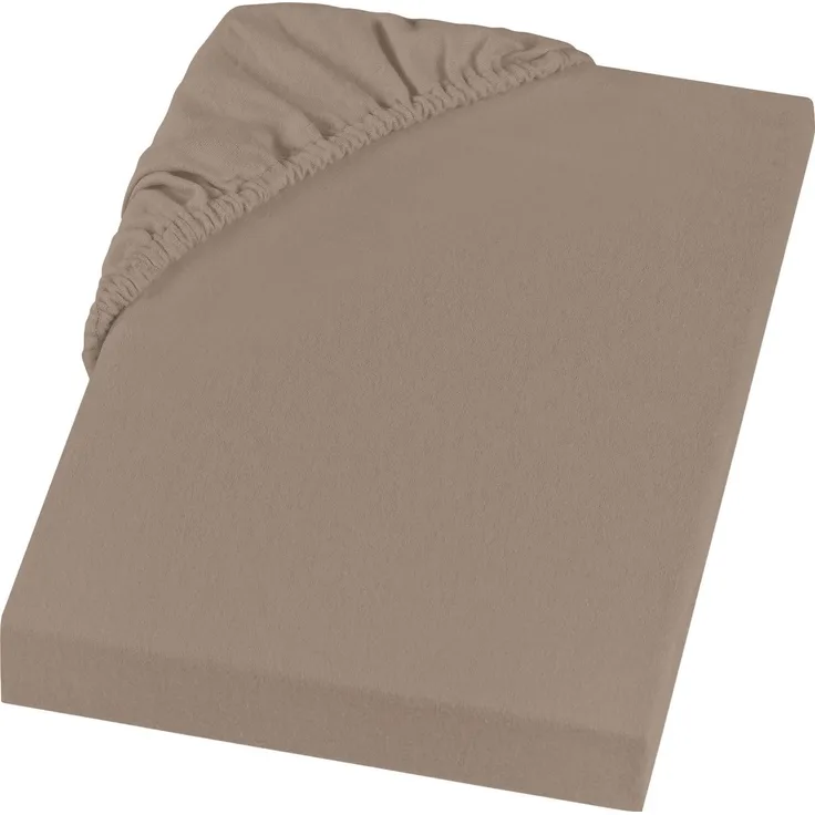 Setex REFIBRA Feinbiber Spannbettlaken taupe 140 x 200 cm