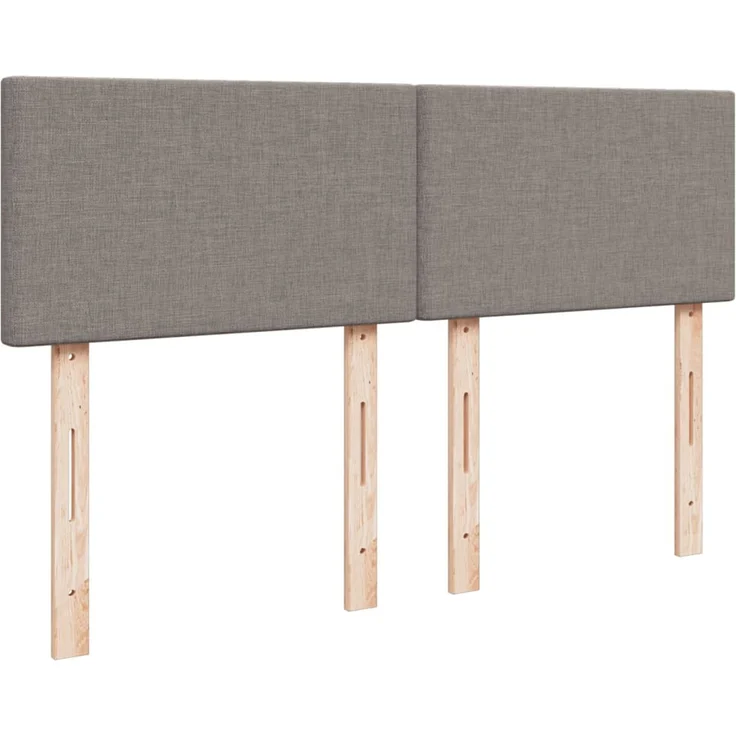 vidaXL Boxspringbett mit Matratze Taupe 160x200 cm Stoff 3289028 – Bild 12