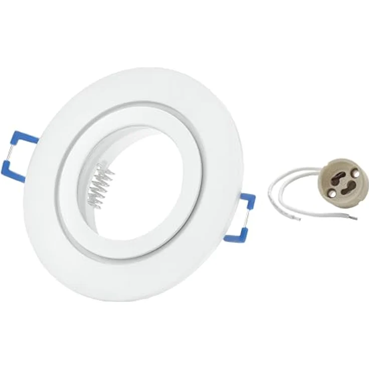 Sweet LED Deckenspot 4er Set IP44 Einbaustrahler GU10 Aluminium für Bad & Küche weiß matt, ohne Leuchtmittel, Einbauspots, Einbaurahmen, Deckenlampe – Bild 3