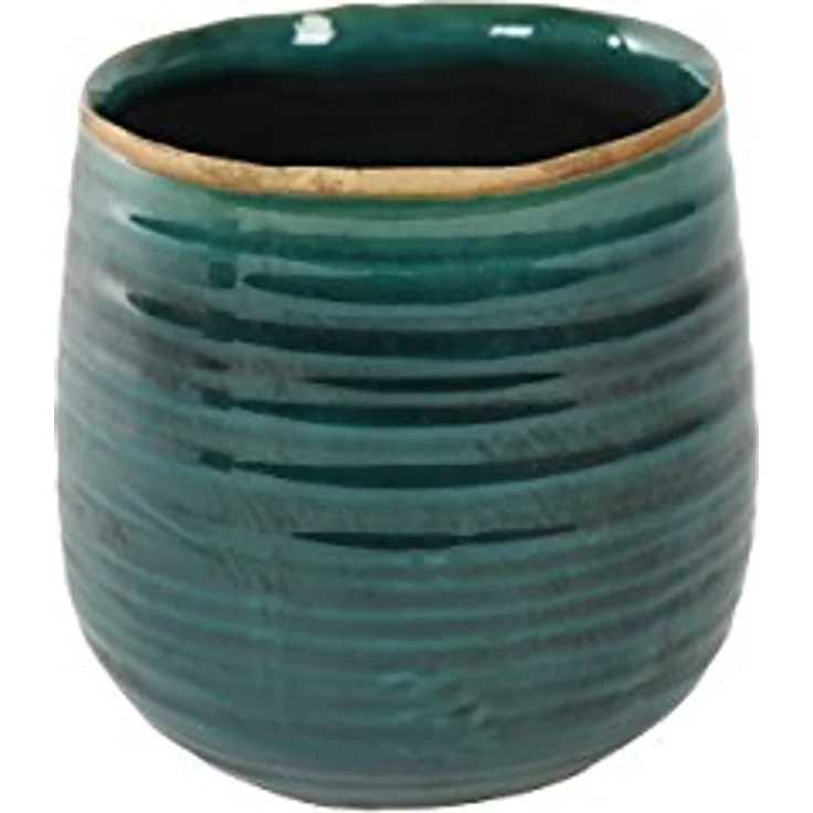 Ter Steege Blumentopf, Grün-Blau, Durchmesser 15 cm, Höhe 14 cm – Bild 1