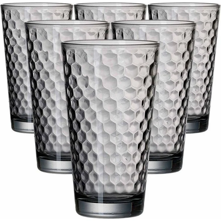 Ritzenhoff & Breker Favo Longdrinkglas 400 ml grau 6er Set – Bild 5