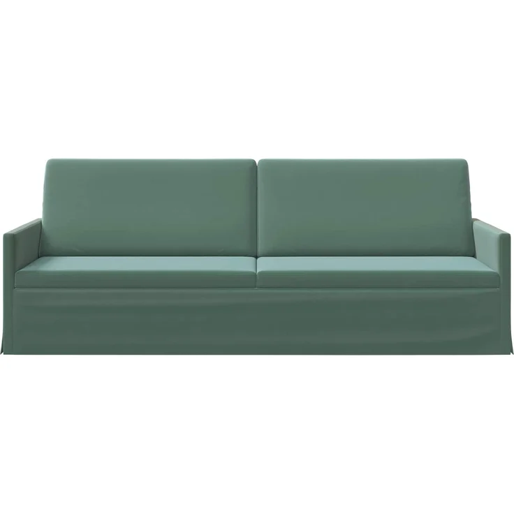 vidaXL 3-Sitzer Sofa Meergrün 220 x 81 x 82 cm Samt (V) 42041164 – Bild 2