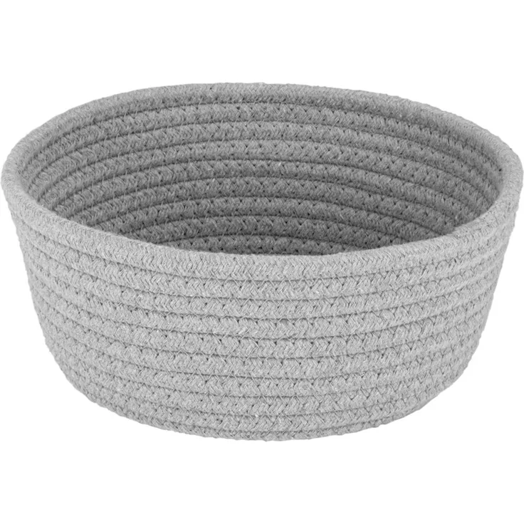 Justinus Brotkorb LIFE STYLE, Baumwolle hellgrau, 22 x 8.5 x 22 cm