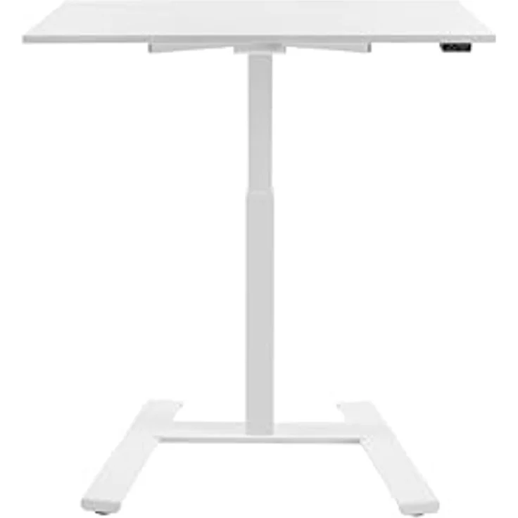 Topstar Home-Office Schreibtisch | Ergo E-Table 100 x 70 cm | elektrisch höhenverstellbar & ergonomisch | Made in Europe | Farbe: weiß – Bild 1