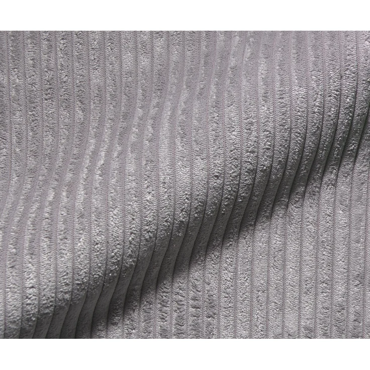 Ecksofa Josea 300x220 cm Cord Silbergrau Ottomane links – Bild 3