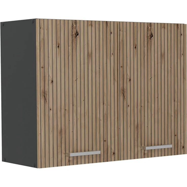 Küchenglasschrank R-Line Artisan-Eiche/Anthrazit 80 cm Vicco – Bild 1