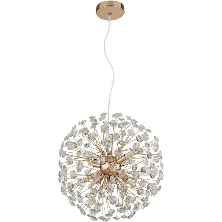 GLOBO LIGHTING Hängeleuchte KATRINA, LED fest integriert, Warmweiß, Luster Hängelampe Esszimmer Esstisch-Lampe elegant – Bild 2