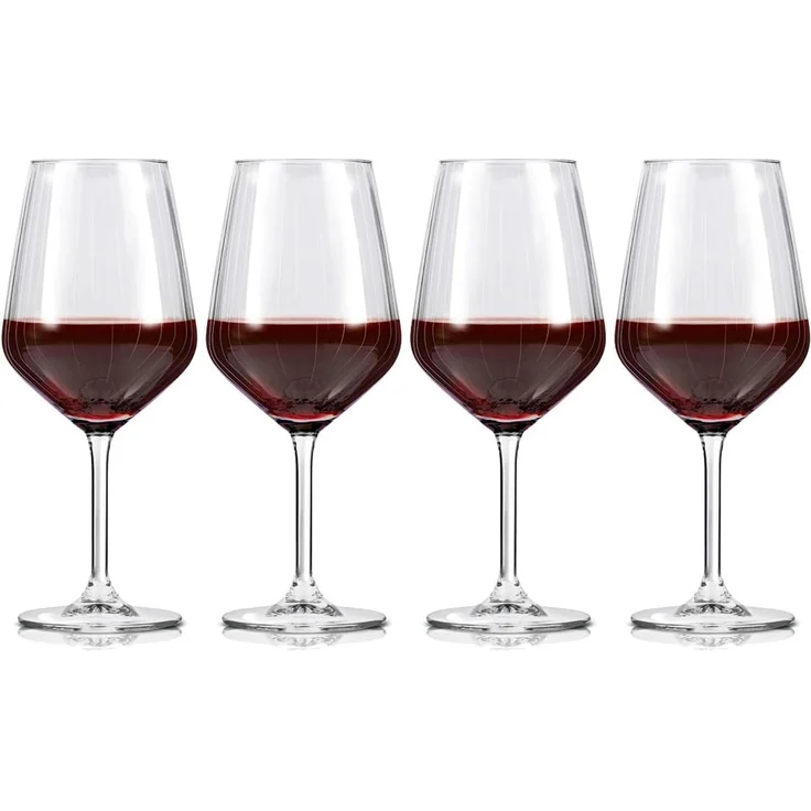 alpina Weingläser Rotwein - Weingläser Set 4 Teilig - Weinglas 50cl - Spülmaschinenfeste Rotweingläser - Wein Geschenk für Rotwein - Glas