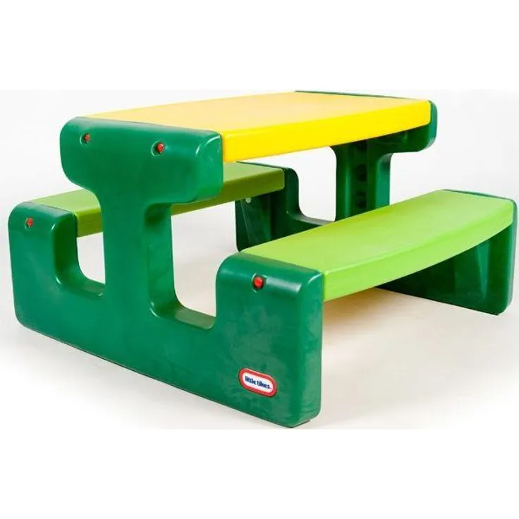 Little Tikes Large Picnic Table Innen & Außen Grün Gelb Kunststoff CE 6 Person(en) 3 Jahr(e)