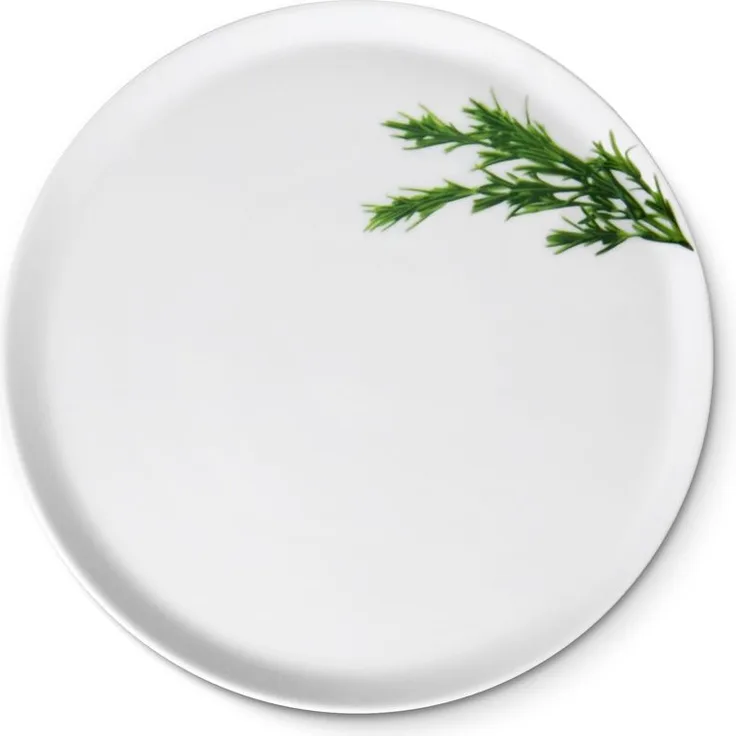 CreaTable - EUROPA KRÄUTER - Pizzateller ROSMARIN 33 cm aus Porzellan