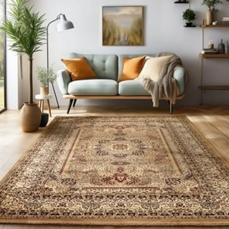SIMPEX24 Orientteppich Orientalisch Design, Rechteckig, Höhe: 12 mm, Orinet Teppich Webteppich orientalischen Mustern Teppich Wohnzimmer – Bild 6