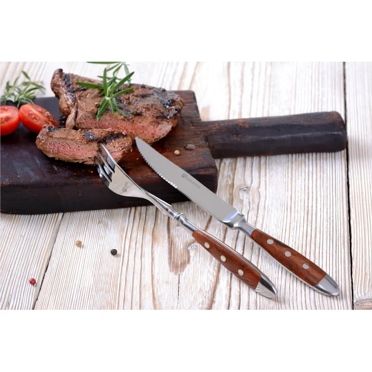 Steakmesser 6 Stück Serie Nürnberg BRAUN – Bild 2