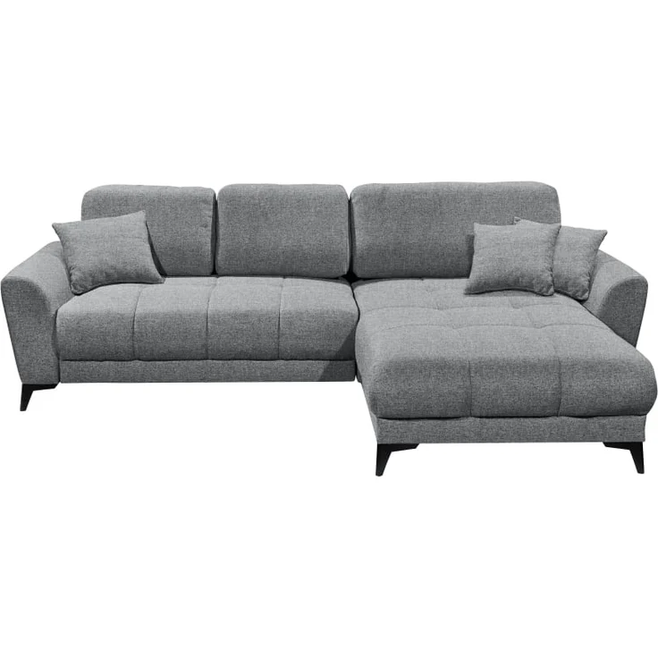 Sofa Bern von ED Exciting Design mit Schlaffunktion Grau, Bettkasten und Lumos Mikrofaserbezug – Bild 5
