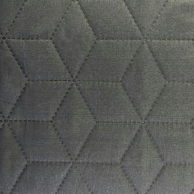 Delindo Lifestyle Tagesdecke Belford, anthrazit grau oder blau, Bettüberwurf 140x210 oder 220x240, in elegantem Hexagon-Steppdesign – Bild 2