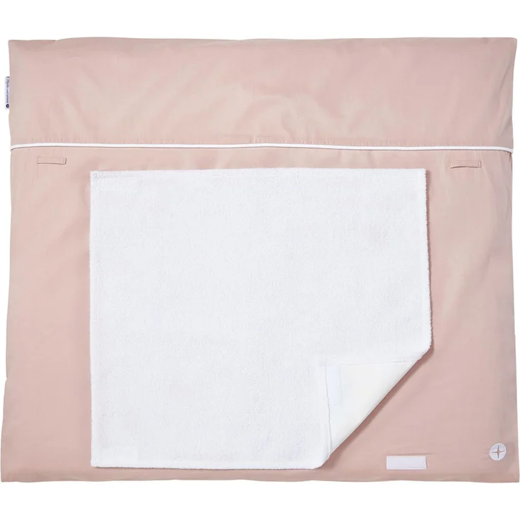 Nordic Coast Company Baby Wickelauflage 70x80 von nordic coast | waschbar Wechselhandtuch Frottee Bezug mit Füllung Waschmaschine geeignet & mit Waschbaren Bezug (Altrosa)