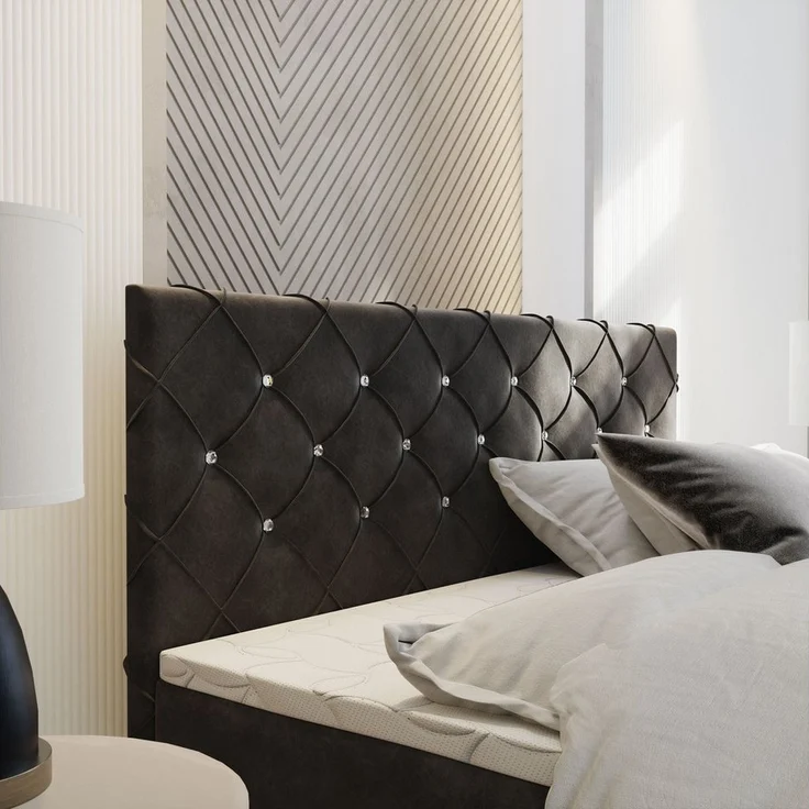 Masseno Boxbett MANDI 140x200 cm mit Bonell Matratze und Topper – Bild 3
