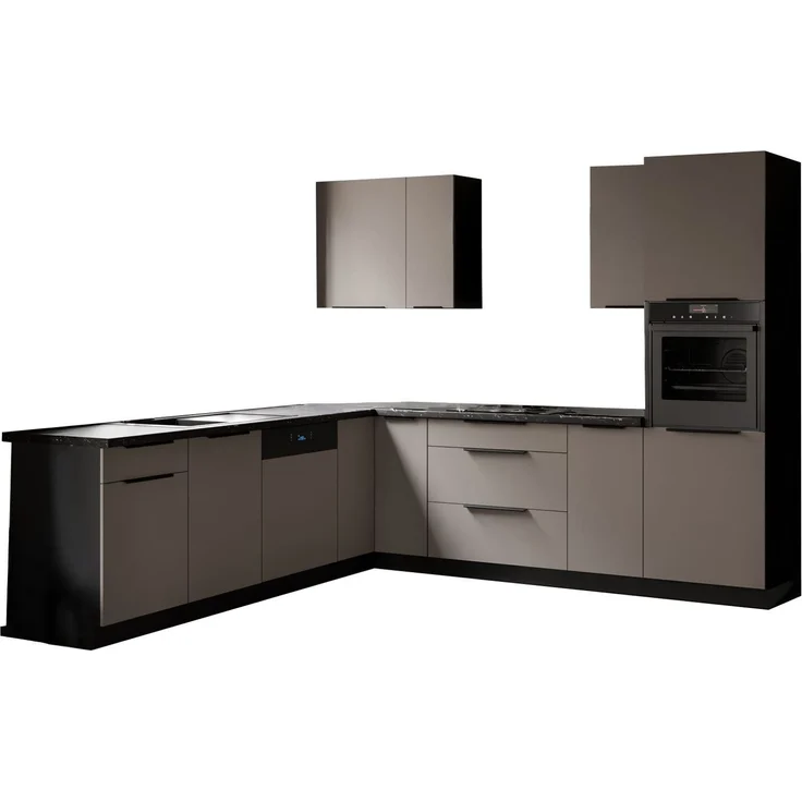Winkelküche ARIA K-BL ECKE 2 - 250 x 270 cm Anti Fingerprint Küchenzeile Küchenblock Singleküche Einbauküche Küche Eckküche – Bild 20