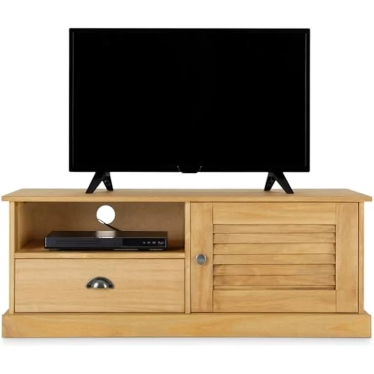 IDIMEX Lowboard VENETA, Tv Lowboard mit 1 Tür & 1 Schublade aus Kiefer Massivholz natur – Bild 1