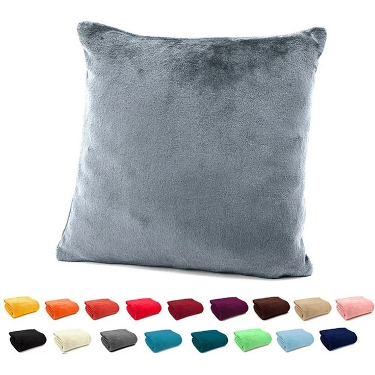 heimtexland Dekokissen Flanell Soft Kuschelkissen Plüsch Kissenbezug, super weich und flauschig, Allergiker geeignet, atmungsaktiv – Bild 4