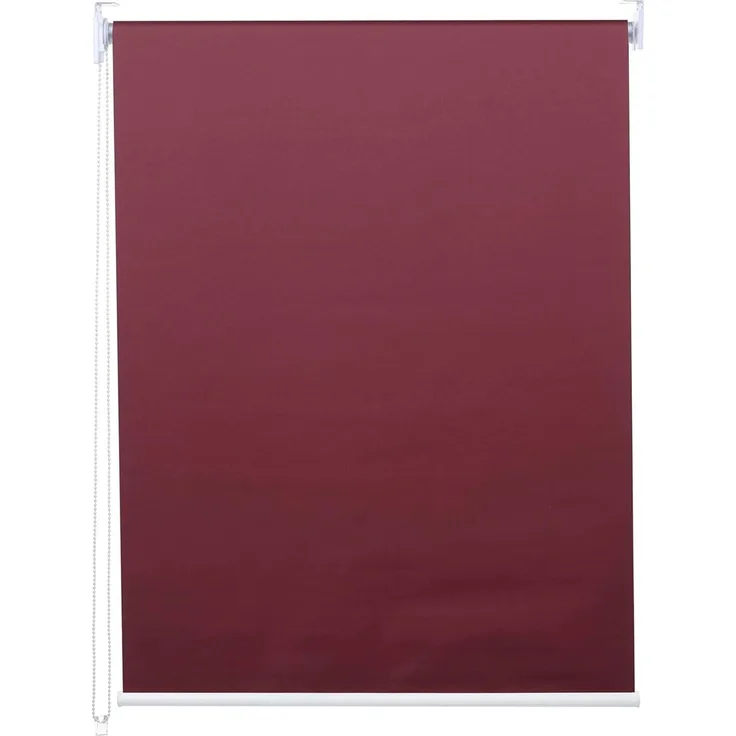 Rollo HWC-D52, Fensterrollo Seitenzugrollo Jalousie, 70x160 cm Sonnenschutz Verdunkelung blickdicht ~ bordeaux
