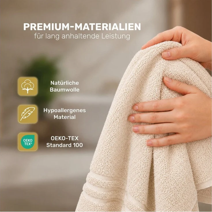 Lavea Handtücher 8er Handtuch Set 50x100 cm, Sporthandtuch, Badetuch, (Frottierserie Elena), Saugstarke & weiche Gästetücher, Handtuch Set – Bild 3